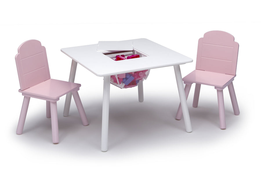 Light Pink and White (4003) 1-Finn Table and Chair Set