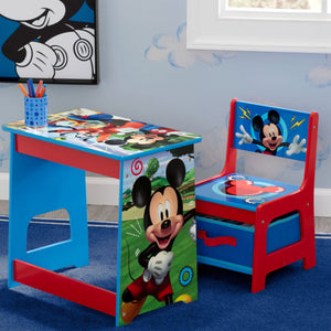 Delta Children Mickey Mouse Kids Wood Desk and Chair Set 8