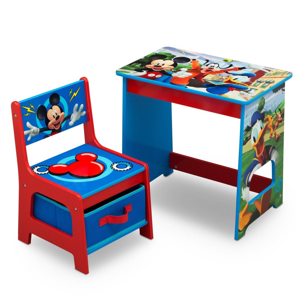 Delta Children Mickey Mouse Kids Wood Desk and Chair Set