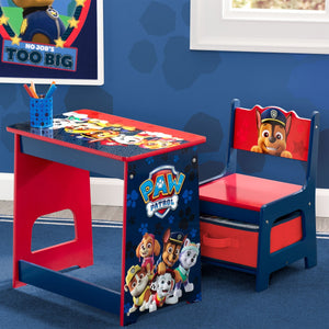 PAW Patrol Kids Wood Desk and Chair Set (1121) 7-PAW Patrol Kids Wood Desk and Chair Set