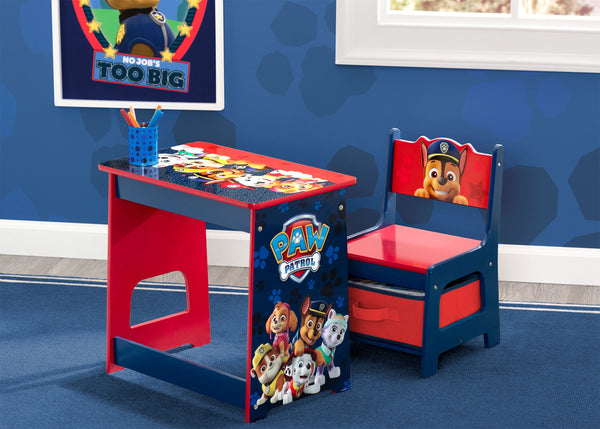 PAW Patrol Kids Wood Desk and Chair Set Delta Children
