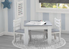 Light Grey and White (1176) 1-Chelsea Table and Chair Set