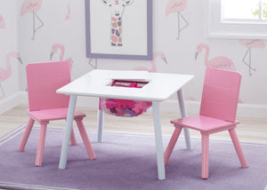 delta children's table and chair set Delta Children Kids Table and 2 Chair Set with Storage