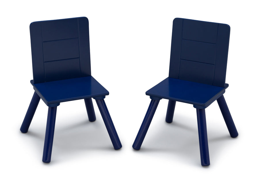 Grey (026) 5-Kids Table and Chair Set with Storage (2 Chairs Included)