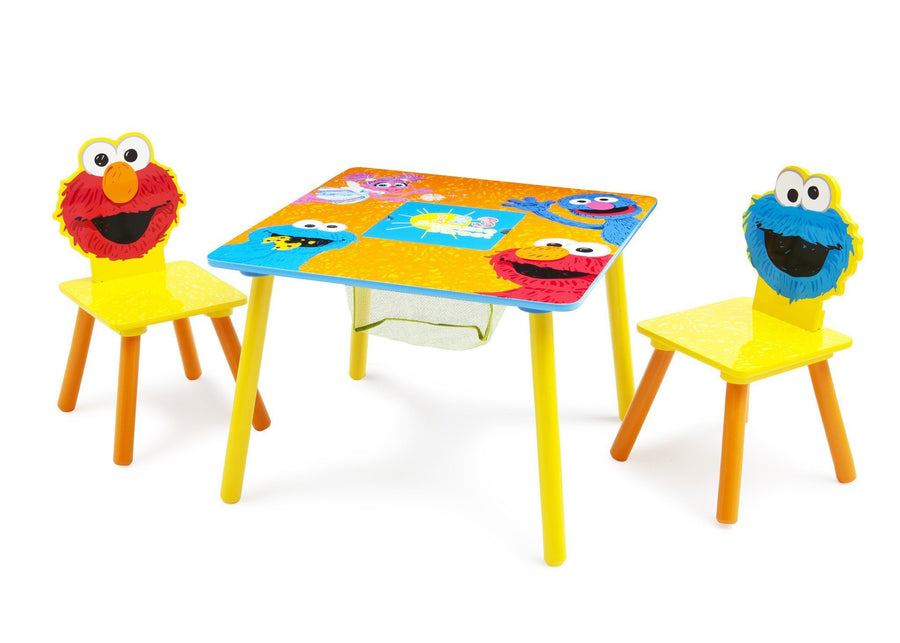 Sesame Street (1151) 4-Sesame Street Table and Chair Set with Storage
