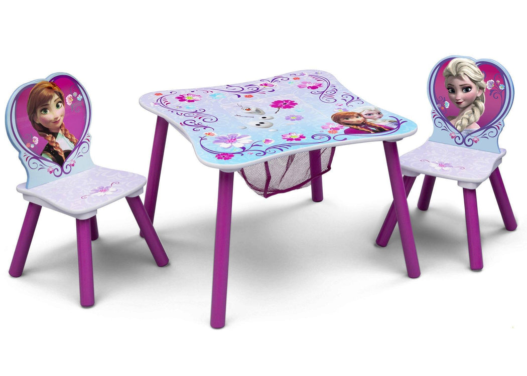 Delta Children Frozen Table & Chair Set with Storage Right Side View a1a Frozen (1089)