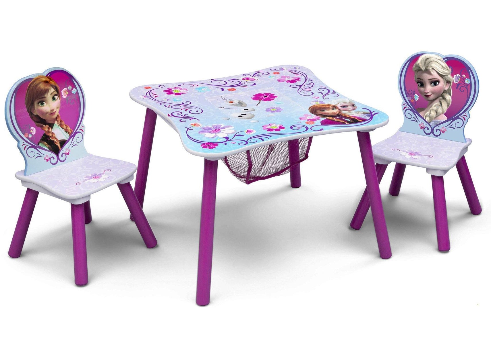 Delta Children Frozen Table & Chair Set with Storage Right Side View a1a Frozen (1089)