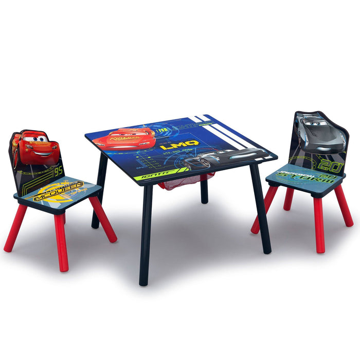 Delta Children Cars (1014) Table & Chair Set with Storage 1-Cars Table & Chair Set with Storage