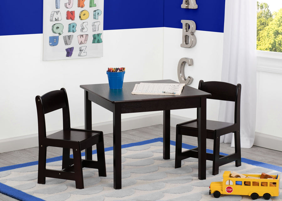 Dark Chocolate (207) 14-MySize Table and Chair Set
