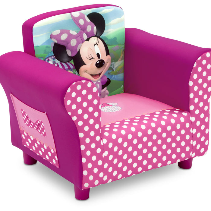 Delta Children Minnie Mouse Upholstered Chair, Right View, a1a 2-Minnie Mouse Upholstered Chair
