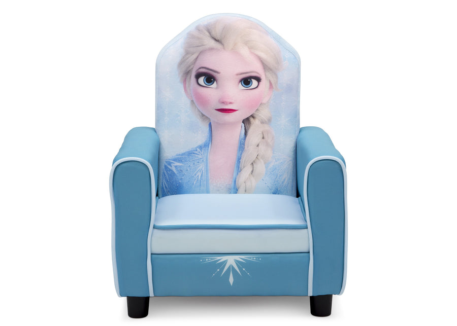 Delta Children Frozen II (1091) Elsa Figural Upholstered Kids Chair, Front Silo View Frozen (1091) 3-Frozen II Elsa Figural Upholstered Kids Chair
