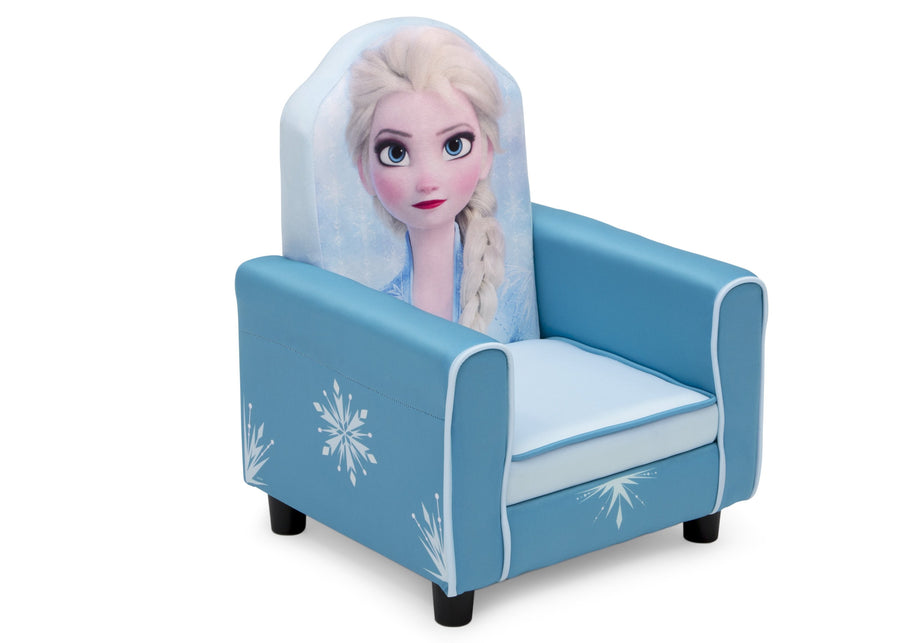 Delta Children Frozen II (1091) Elsa Figural Upholstered Kids Chair, Right Silo View Frozen (1091) 4-Frozen II Elsa Figural Upholstered Kids Chair