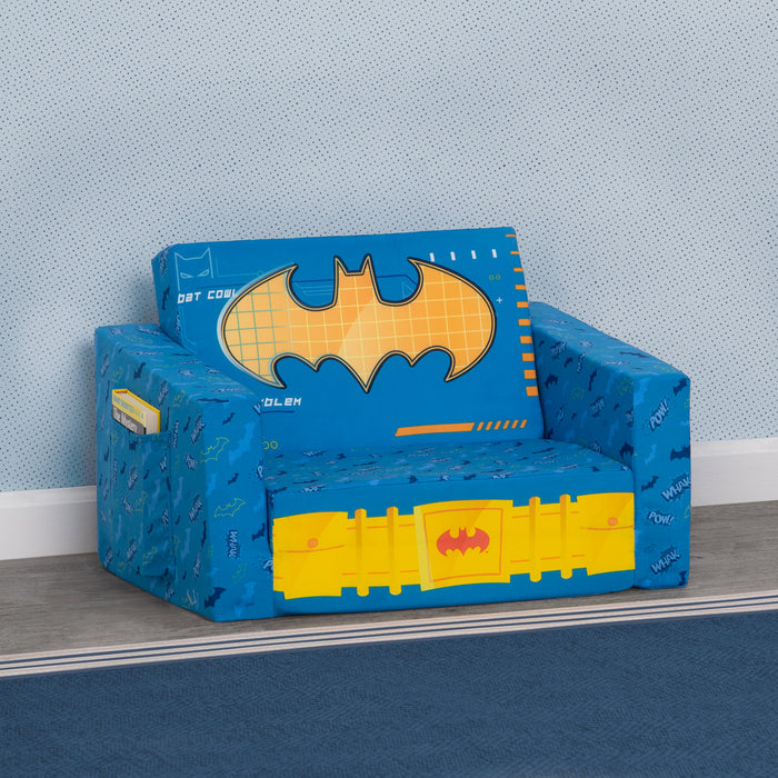Batman (1200) 0-Batman Cozee Flip-Out Chair - 2-in-1 Convertible Chair to Lounger for Kids