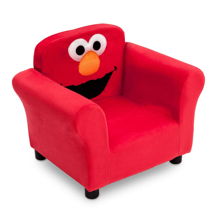 Delta Children Elmo Upholstered Chair, Right View a1a 3-Sesame Street Elmo Upholstered Chair