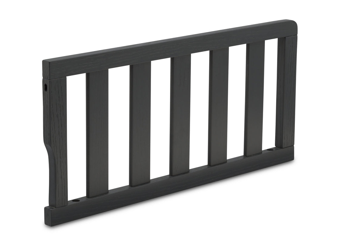 Delta Children Textured Midnight Grey (1347) Toddler Guardrail W0061, Right Silo View