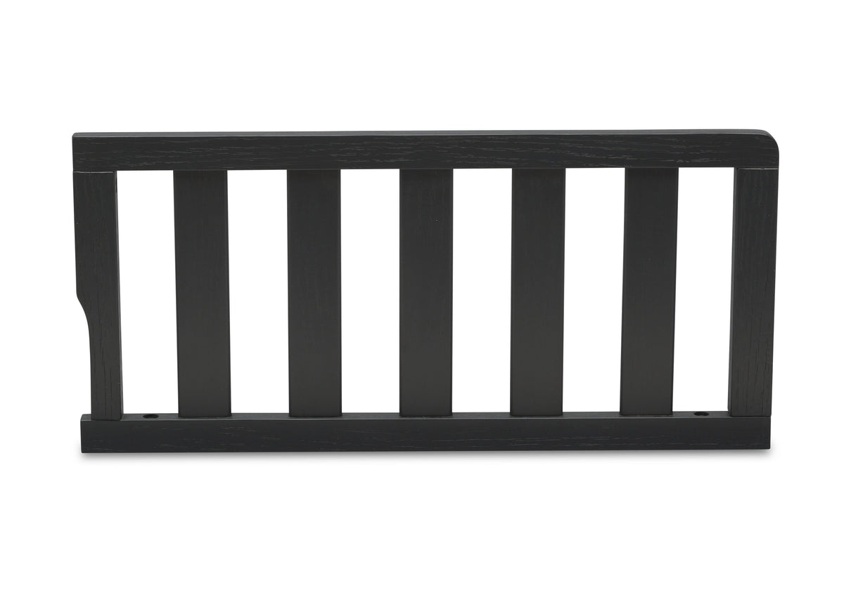 Delta Children Textured Midnight Grey (1347) Toddler Guardrail W0061, Front Silo View