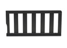 Delta Children Textured Midnight Grey (1347) Toddler Guardrail W0061, Front Silo View 3-Toddler Guardrail (W0061)