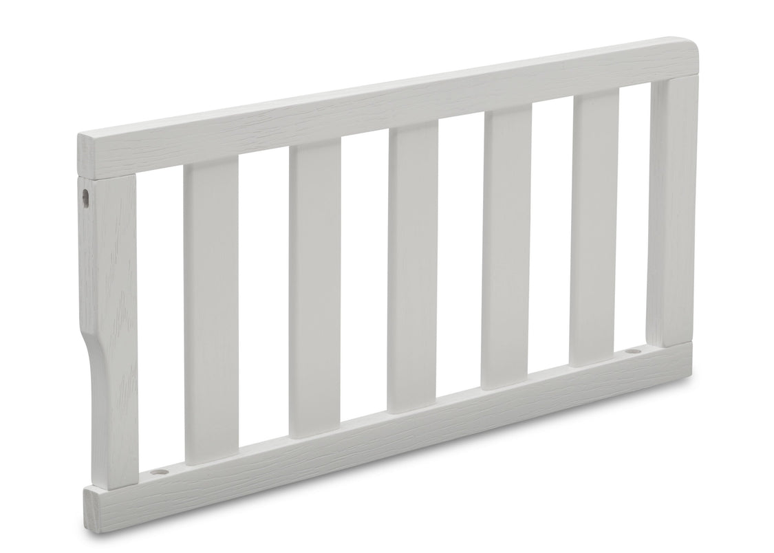 Delta Children Textured White (1349) Toddler Guardrail W0061, Right Silo View