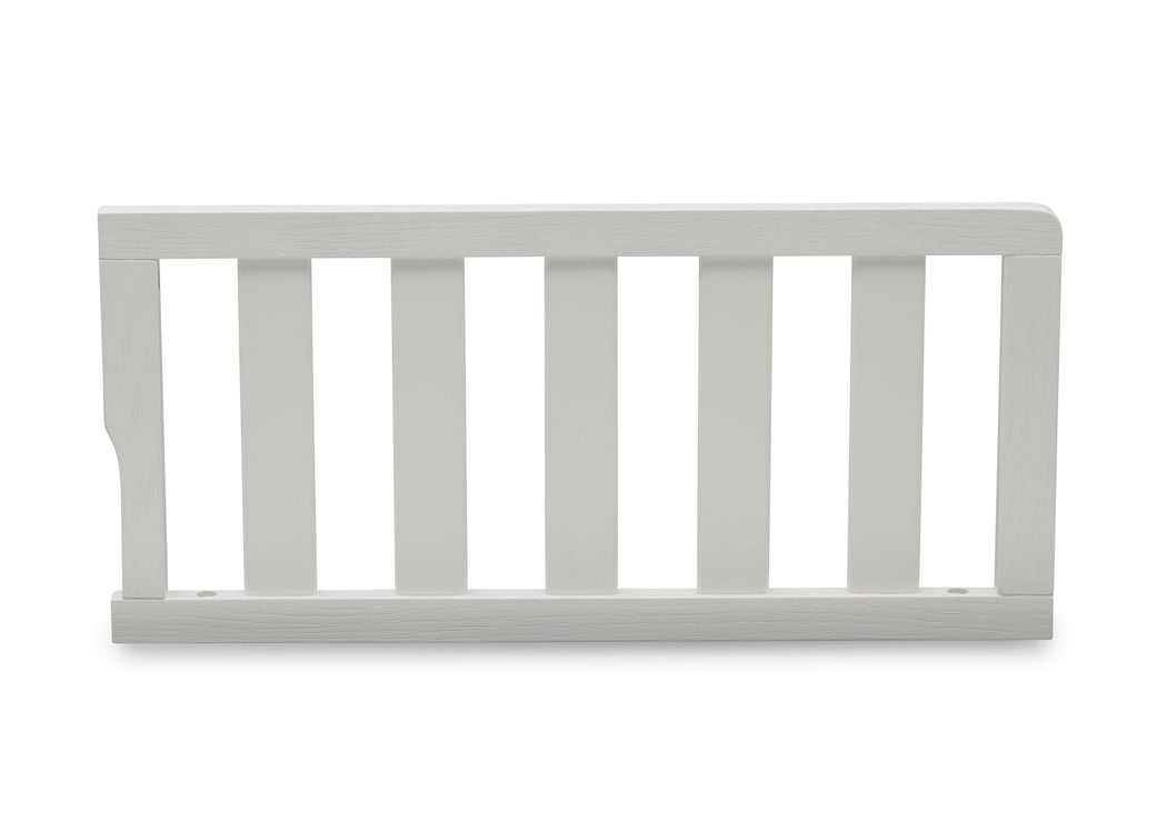 Delta Children Textured White (1349) Toddler Guardrail W0061, Front Silo View