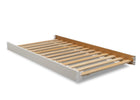 Delta Children Bianca White (130) Twin Size Wood Bed Rails (W0090), Right Silo View 2-Twin Size Wood Bed Rails (W0090)
