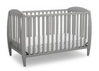 Delta Children Grey (026) Taylor 4-in-1 Convertible Crib (W10040), Silo Crib, a2a 2-Taylor 4-in-1 Convertible Crib