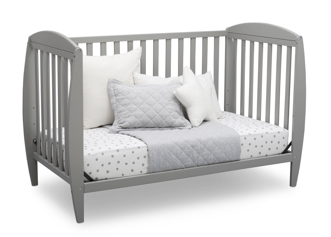 Delta Children Grey (026) Taylor 4-in-1 Convertible Crib (W10040), Silo Daybed, a4a
