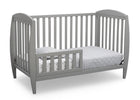 Delta Children Grey (026) Taylor 4-in-1 Convertible Crib (W10040), Silo Toddler Bed, a3a 3-Taylor 4-in-1 Convertible Crib