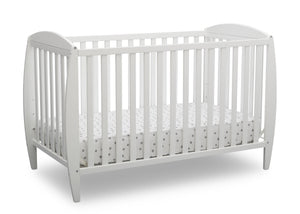 Delta Children Bianca White (130) Taylor 4-in-1 Convertible Crib (W10040), Silo Crib, b2b 4