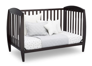 Delta Children Dark Chocolate (207) Taylor 4-in-1 Convertible Crib (W10040), Silo Daybed, c4c 22