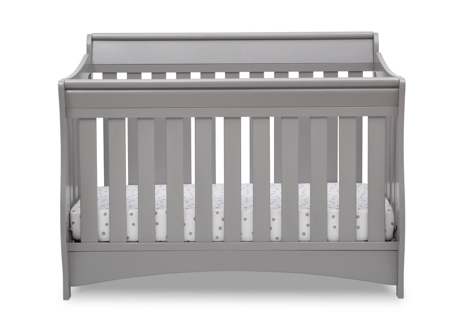 Delta Children Grey (026) Bentley S Series Deluxe 6-in-1 Convertible Crib, Front Crib Silo View 8-Bentley S Series Deluxe 6-in-1 Convertible Crib