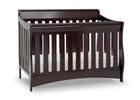 Delta Children Dark Chocolate (207) Bentley S Series Deluxe 6-in-1 Convertible Crib, Right Crib Silo View 18-Bentley S Series Deluxe 6-in-1 Convertible Crib