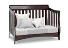 Delta Children Dark Chocolate (207) Bentley S Series Deluxe 6-in-1 Convertible Crib, Right Day Bed Silo View 20-Bentley S Series Deluxe 6-in-1 Convertible Crib