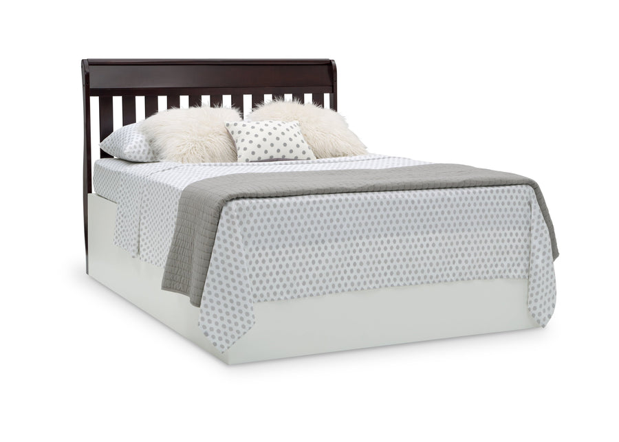 Delta Children Dark Chocolate (207) Bentley S Series Deluxe 6-in-1 Convertible Crib, Right Toddler Bed with Headboard Silo View 22-Bentley S Series Deluxe 6-in-1 Convertible Crib