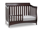 Delta Children Dark Chocolate (207) Bentley S Series Deluxe 6-in-1 Convertible Crib, Right Toddler Bed Silo View 19-Bentley S Series Deluxe 6-in-1 Convertible Crib