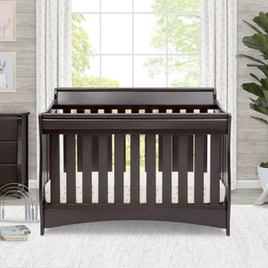 Delta Children Dark Chocolate (207) Bentley S Series Deluxe 6-in-1 Convertible Crib 62