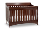 Delta Children Black Cherry Espresso (607) Bentley S Series Deluxe 6-in-1 Convertible Crib, Right Crib Silo View 26-Bentley S Series Deluxe 6-in-1 Convertible Crib