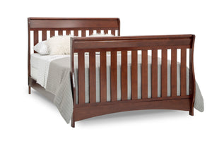 Delta Children Black Cherry Espresso (607) Bentley S Series Deluxe 6-in-1 Convertible Crib, Right Toddler Bed with Headboard and FootboardSilo View 34