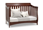Delta Children Black Cherry Espresso (607) Bentley S Series Deluxe 6-in-1 Convertible Crib, Right Day Bed Silo View 28-Bentley S Series Deluxe 6-in-1 Convertible Crib