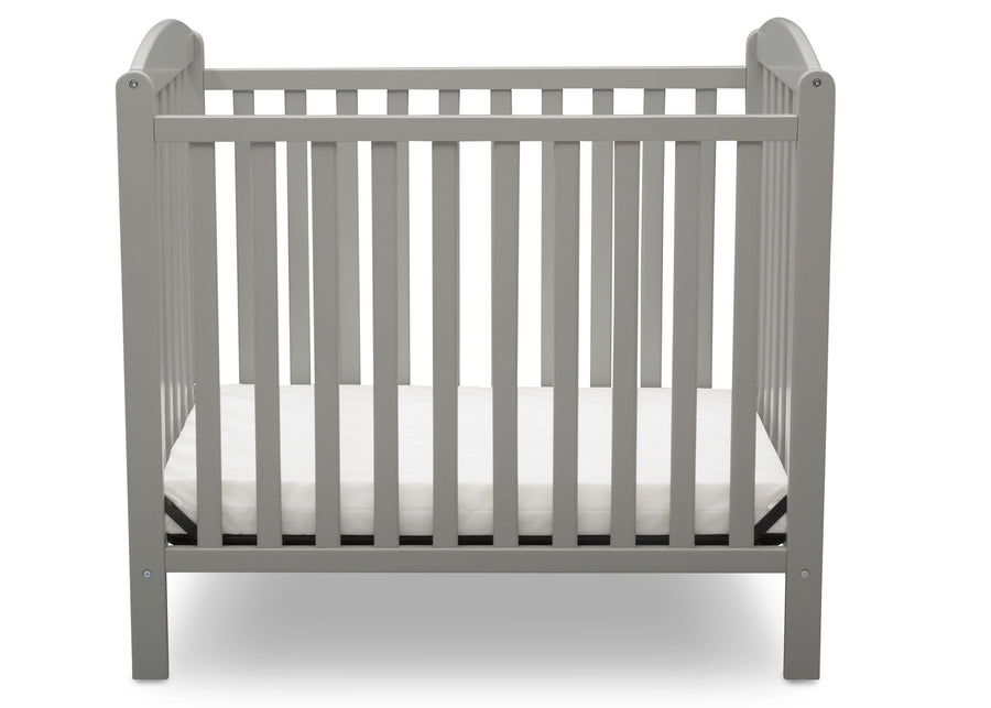 Grey (026) 3-Sprout Mini Crib with Mattress