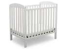 Bianca White (130) 9-Sprout Mini Crib with Mattress