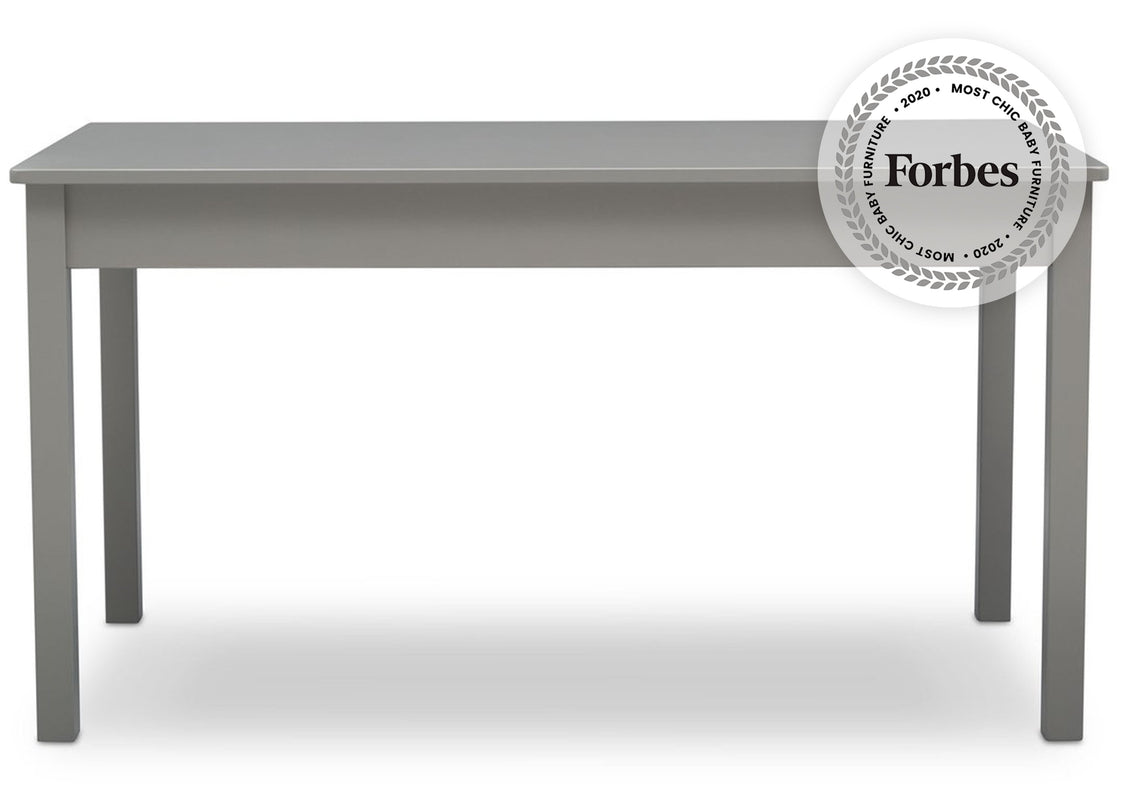 Delta Children Grey 026 Grow-With-Me Table (W101301), Front View, a3a