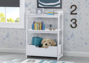 Delta Children Bianca White (130) Gateway Small Laddershelf (W101452), Hangtag, b1b 16