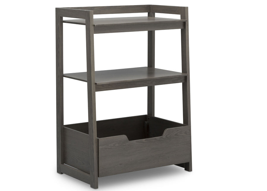 Delta Children Crafted Grey (1333) Gateway Small Laddershelf (W101452), Right Facing Silo, c2c 13-Small Ladder Shelf