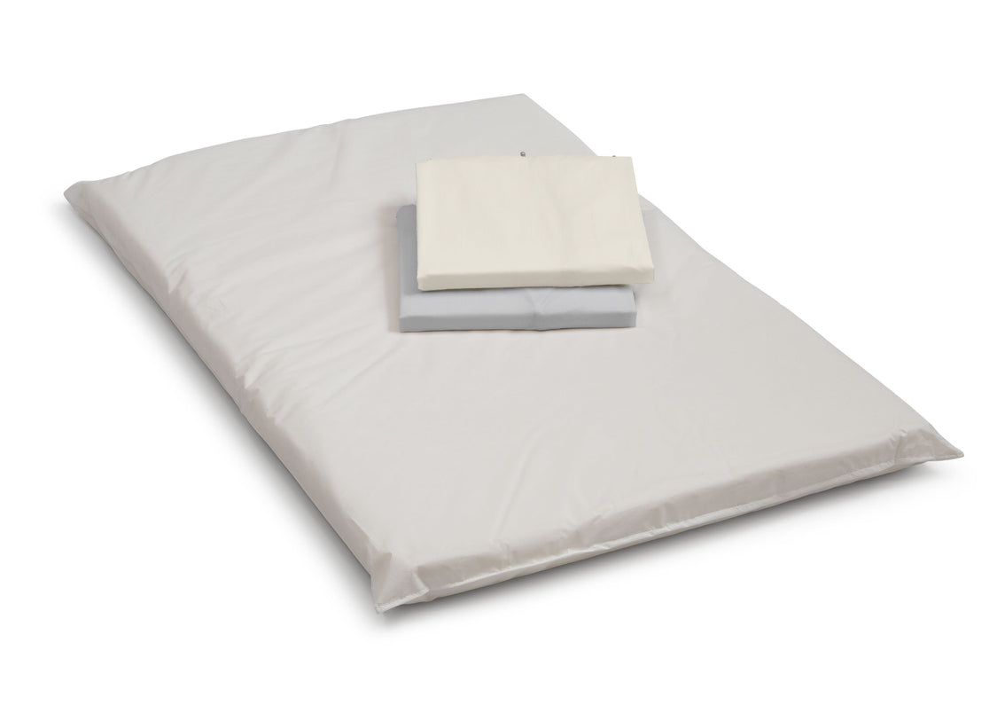 Delta Children Bianca White (130) Mini Convertible Baby Crib with Mattress and 2 Sheets Crib Mattress Sheets View