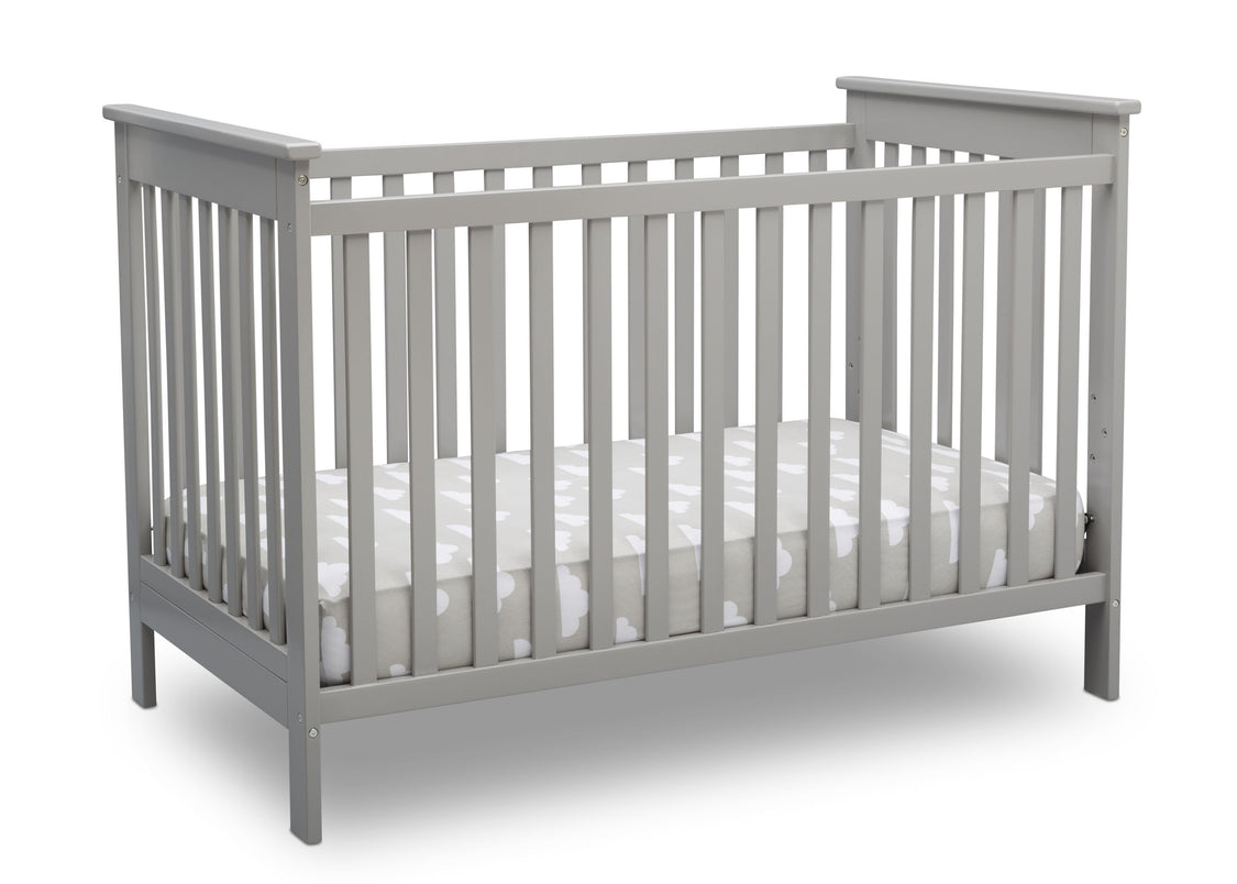 Delta Children Grey (026) Adley 3-in-1 Crib (W102130) Right Silo a3a