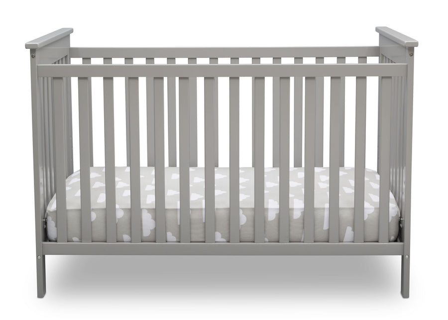 Delta Children Grey (026) Adley 3-in-1 Crib (W102130) Front Silo a2a 2-Adley 3-in-1 Convertible Crib