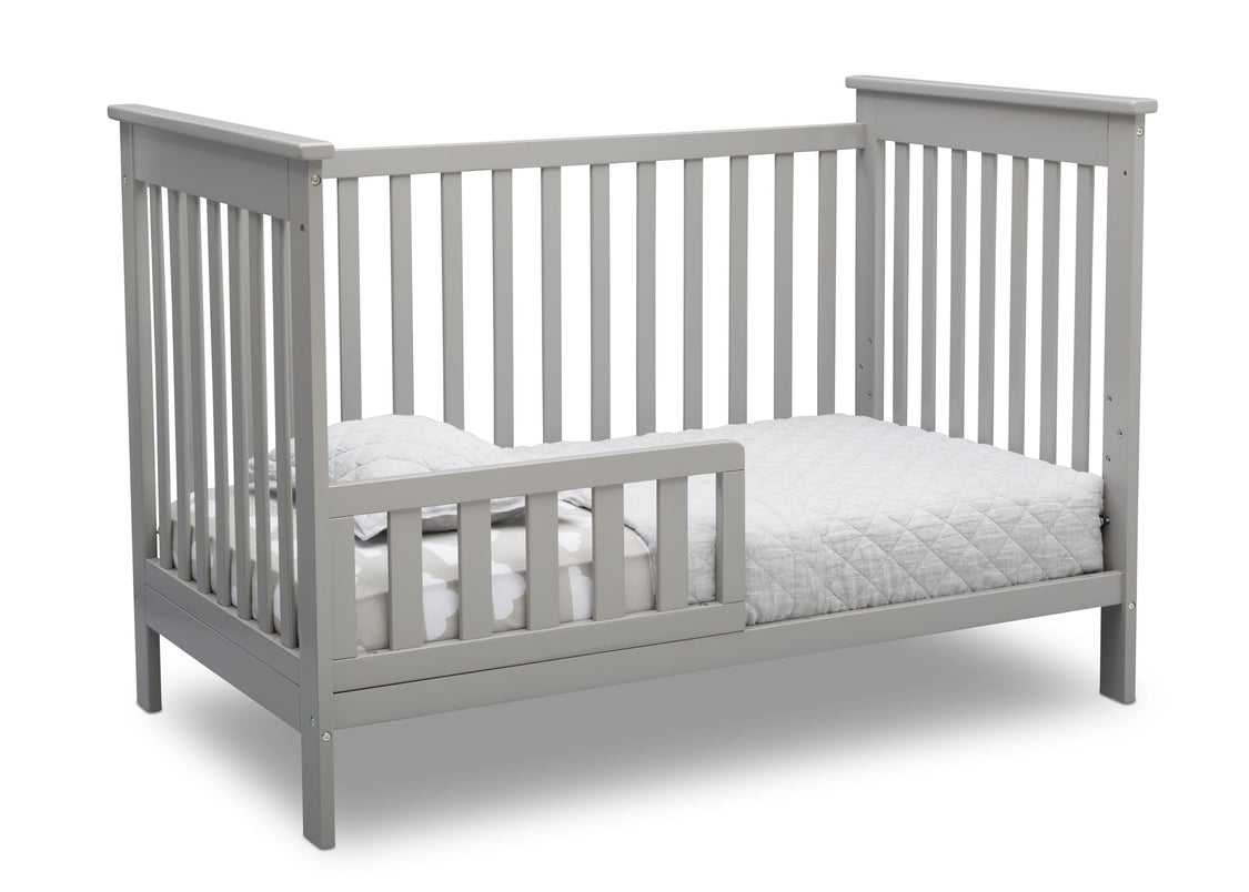 Delta Children Grey (026) Adley 3-in-1 Crib (W102130) Toddler Bed a4a