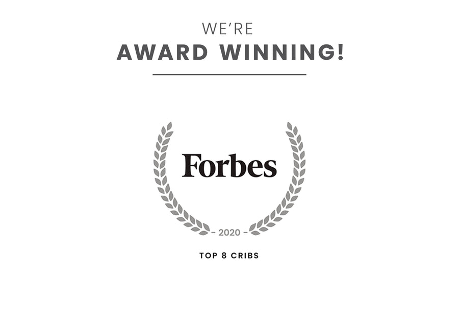 Award badge for Top 8 Cribs Grey 026 7-Adley 3-in-1 Convertible Crib