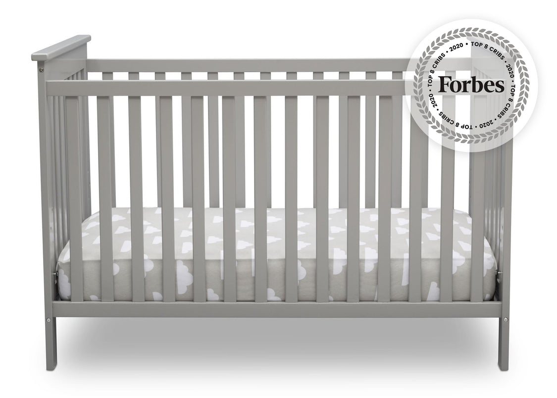 Delta Children Grey 026 Adley 3-in-1 Crib (W102130) Front Silo a2a