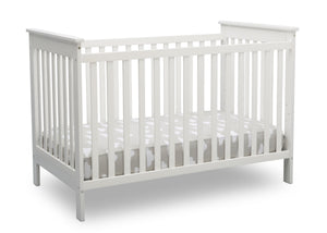 Delta Children Bianca White (130) Adley 3-in-1 Crib (W102130) Right Silo b3b 5